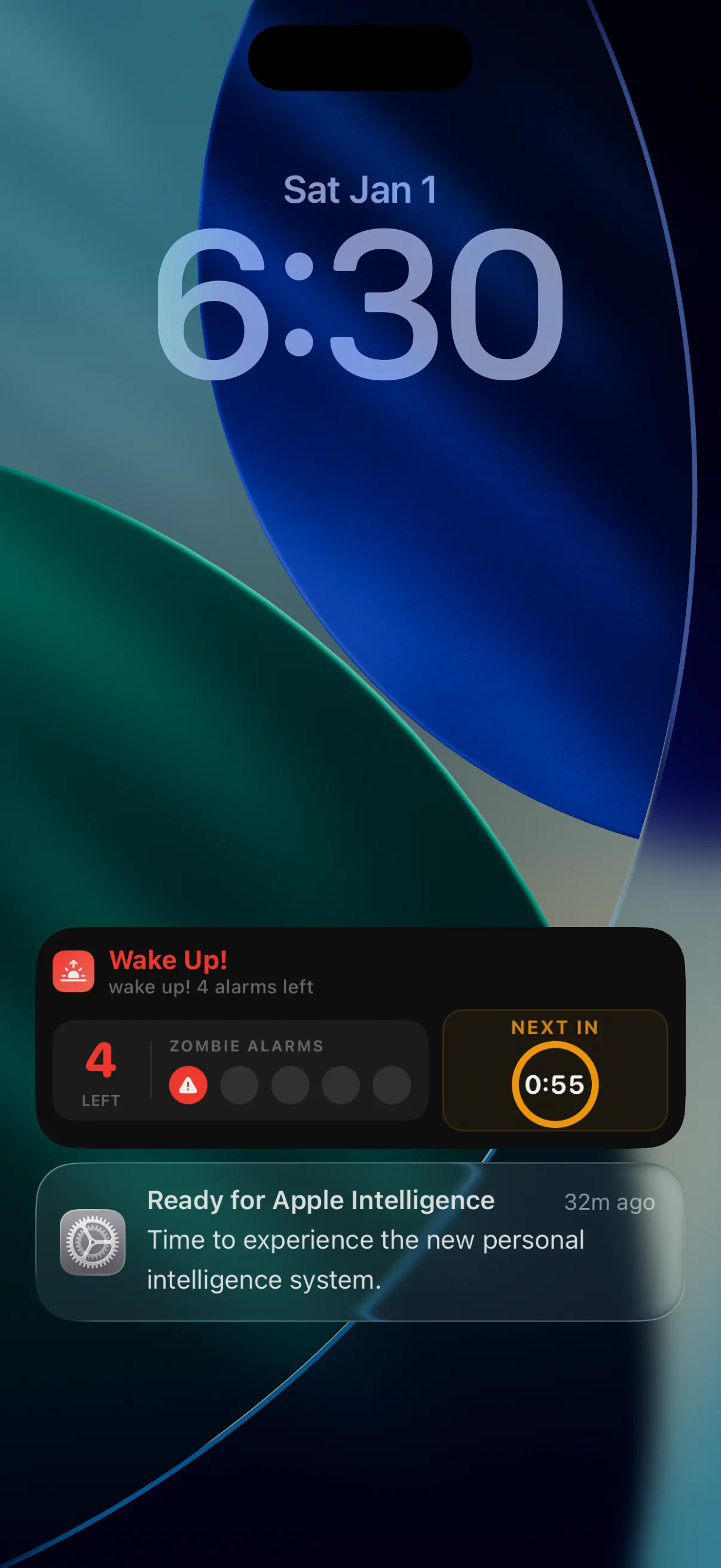 AlarmKit Lock Screen state