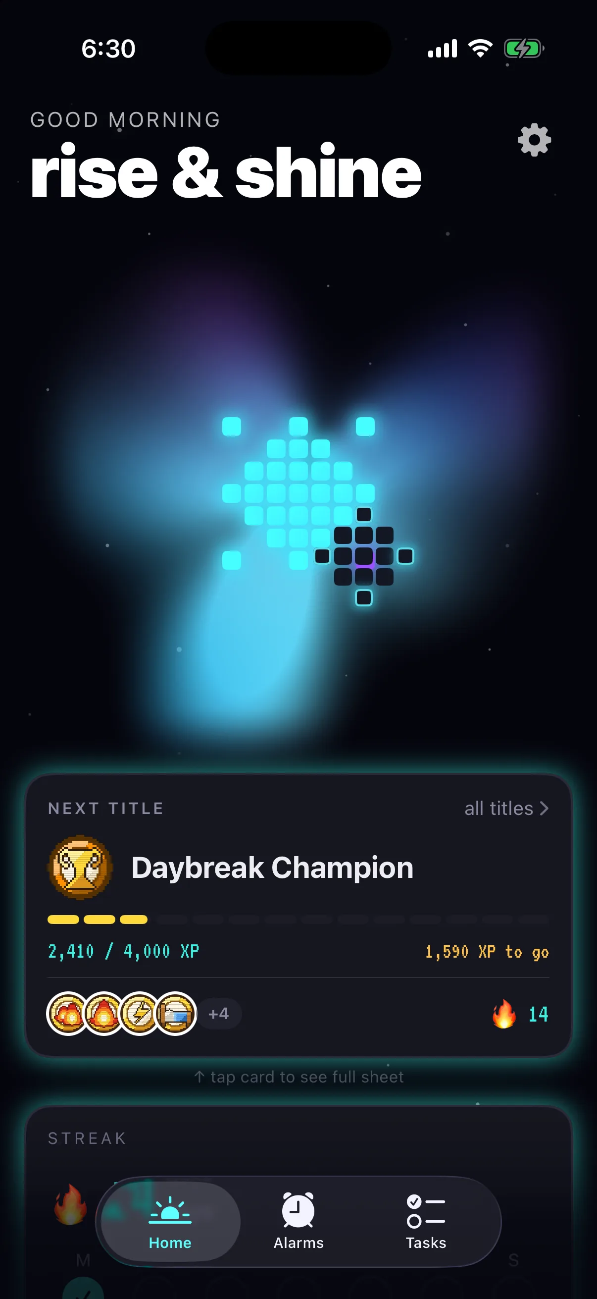 Wakeup! Neon theme